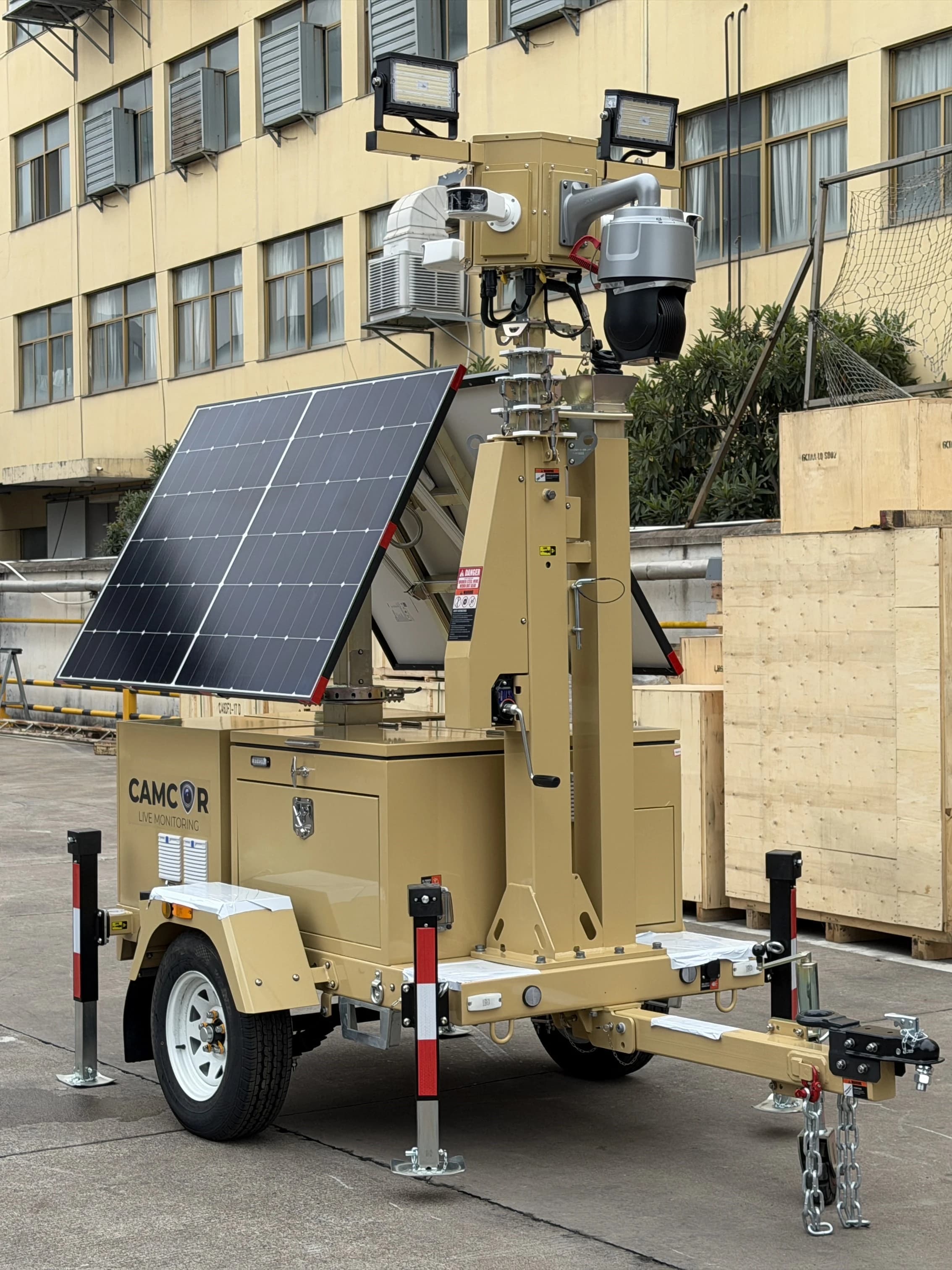 Solar CCTV Tower UST-600SAH view 2